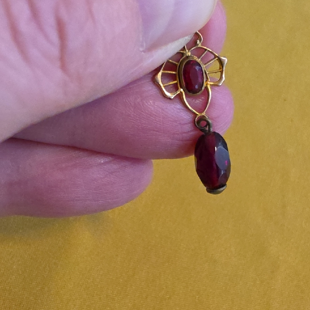 Antique Art Nouveau Lavalier Style Pendant, Likely From the Early 1900s - Picture 9 of 12